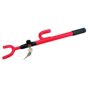 Αντικλεπτικό μπαστούνι τιμονιού αυτοκινήτου με 2 κλειδιά